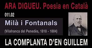 Manuel Milà i Fontanals - La complanta d'en Guillem