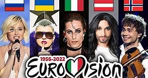 TOP 100 Most Viewed EUROVISION Songs 1956-2022 | Top Performances & Hits | Eurovision song contest