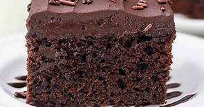 Buttermilk Chocolate Cake - with Dark Chocolate Buttermilk Frosting!