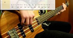 Led Zeppelin - Rock And Roll (Bass Cover) (Play Along Tabs In Video)