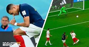 Con estos dos goles al angulo, Mbappé sentenció a Polonia en el mundial..