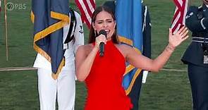 Pia Toscano Performs the "Star Spangled Banner"