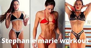 Fitness model Stephanie Marie workout motivation | workout | bikini workout | workout motivation |