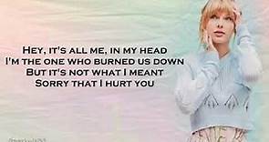Taylor Swift - Afterglow (Lyrics)