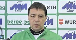 Петър Хубчев преди първата тренировка за 2014 година