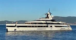 Dan Snyder’s 93m Feadship Superyacht LADY S Docking in Gibraltar