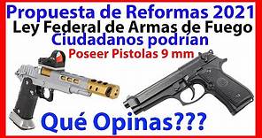 SEDENA México - Proyecto de Reformas a la Ley Federal de Armas de Fuego y Explosivos