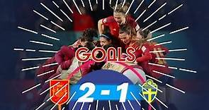 España Vs Suecia - Copa del Mundo femenina - Semi-final - Goles ⚽ 2-1