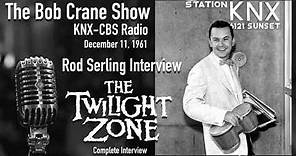 The Bob Crane Show | Rod Serling Interview [Complete] — December 11, 1961