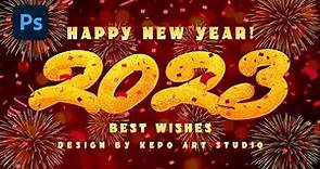 Create Happy New Year Banner in Photoshop
