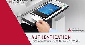 Authentication with ULM - Third Generation imageRUNNER ADVANCE