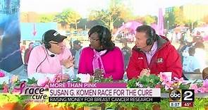 Dr. Michael Schultz talks about the fight against breast cancer at Komen Race for the Cure event