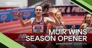 Laura Muir 🇬🇧 dominates the women's 3000m 👏 | World Indoor Tour 2023