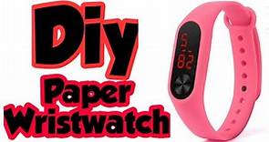 Diy Paper Wrist watch/how to make paper watch at home/mi smartwatch making tutorial/homemade watch