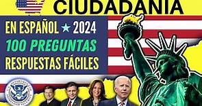 100 PREGUNTAS de la ciudadanía americana en ESPAÑOL 2024