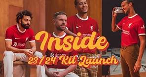 Inside Kit Launch: Konate, Salah & Robbo show us around the new-look 23/24 Liverpool FC home kit