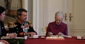 Queen Margrethe II formally abdicates