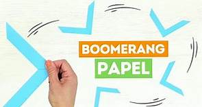 Cómo hacer un boomerang de papel fácil