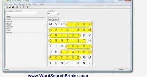 Word Search Maker - How to create word search puzzles