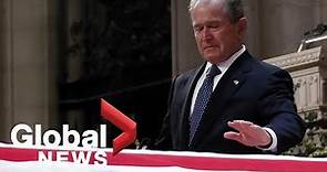 Bush funeral: George W. Bush's full eulogy to his father