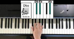 How To Play Db2 Chord On Piano
