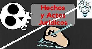 Hechos y actos juridicos