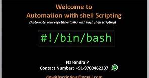 Complete Shell Scripting Tutorials | Introduction to Shell Scripting