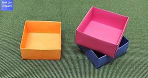 盒子摺紙教學 / 收納盒 做法簡單又實用 創意手工折紙DIY