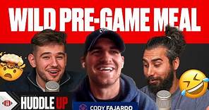 Cody Fajardo eats WHAT before EVERY GAME?! | Huddle Up