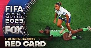 England's Lauren James receives a RED CARD for stepping on a Nigerian player | 2023 FIFA Women's Wor