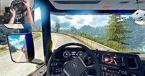 Scania S730 - A Norwegian delivery | Euro Truck Simulator 2 | Logitech g29 gameplay
