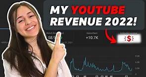 HOW MUCH YOUTUBE PAID ME IN 2022! | Monthly revenue breakdown + tips for new content creators