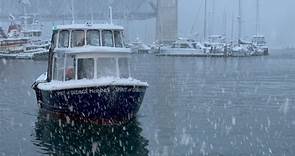 Snowing here. Snowing there? | False Creek Ferries