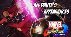 Marvel vs Capcom : Infinite - All Dante's Appearances