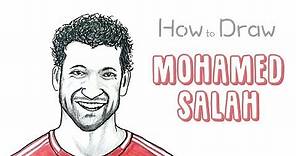 How to Draw Mohamed Salah