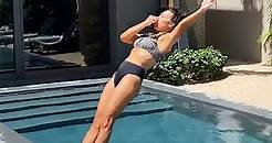 Joanna Gaines Takes a Dip in the Pool Wearing a Cute Gingham Bikini During Anniversary Trip