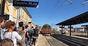 L' arrivo del Treno Storico alla Stazione di Casale Monferrato