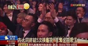 2017金曲獎得獎名單 方大同奪金曲歌王 艾怡良封后 2票險勝魏如萱
