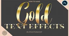 Gold Text Photoshop Tutorial {{{Free Gradients + Gold Color Codes}}}