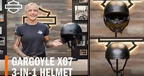 Harley-Davidson Gargoyle X07 3-in-1 Motorcycle Helmet Overview