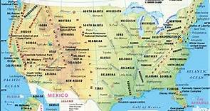 USA Map, Map of The United States of America