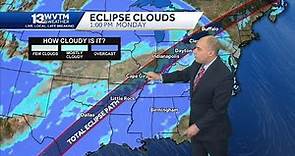 Eclipse weather in Alabama looks cloudy, but our forecast is frosty into the weekend