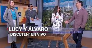 "Cree que se manda sólo", así fue el pleito entre Lucy Bravo y Álvaro López en pleno noticiero