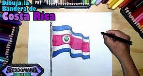 Dibuja y pinta la bandera nacional de Costa Rica paso a paso