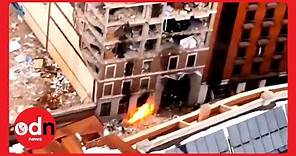 MASSIVE Explosion Destroys Residential Building in Central Madrid