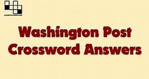 Washington Post Crossword Answers for Wednesday, May 11, 2022 ( 2022-05-11 )