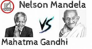 Nelson Mandela vs Mahatma Gandhi Biography, History || DataPoint Comparison ||World Greatest Leaders