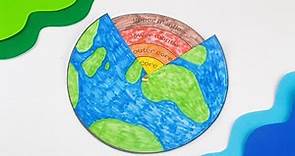 Layers of The Earth - Coloring Craft