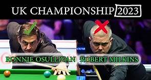 Snooker RONNIE VS MILKINS UK Championship 2023 live....