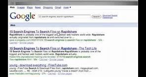 How to Search For Any File On Rapidshare(Really Easy)